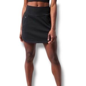 ATHLETA FAIRWAY HIGH RISE 16” GOLF SKORT - 2X Black